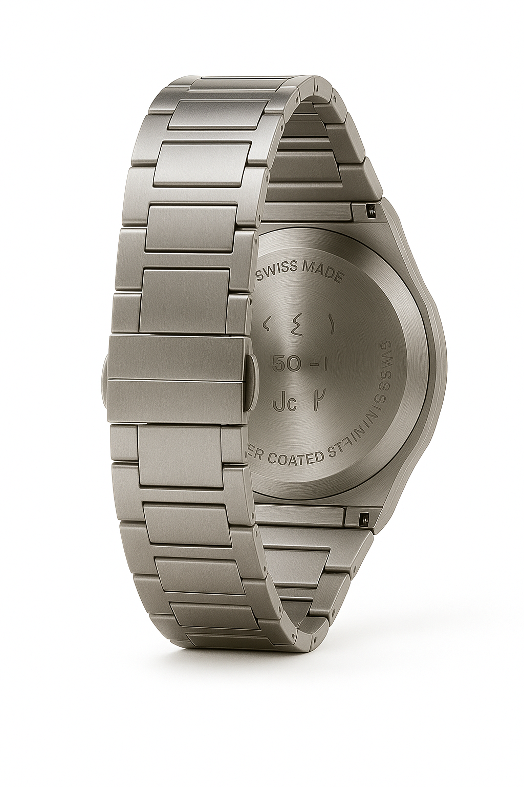 Black Arabic Aura Stainless Steel Watch