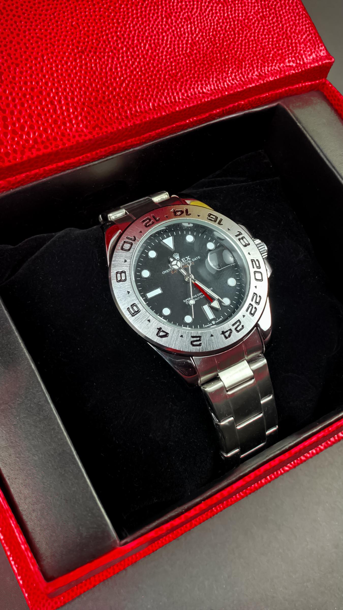 Rolex Explorer ll Mate Silver Chain Luxury Watch
