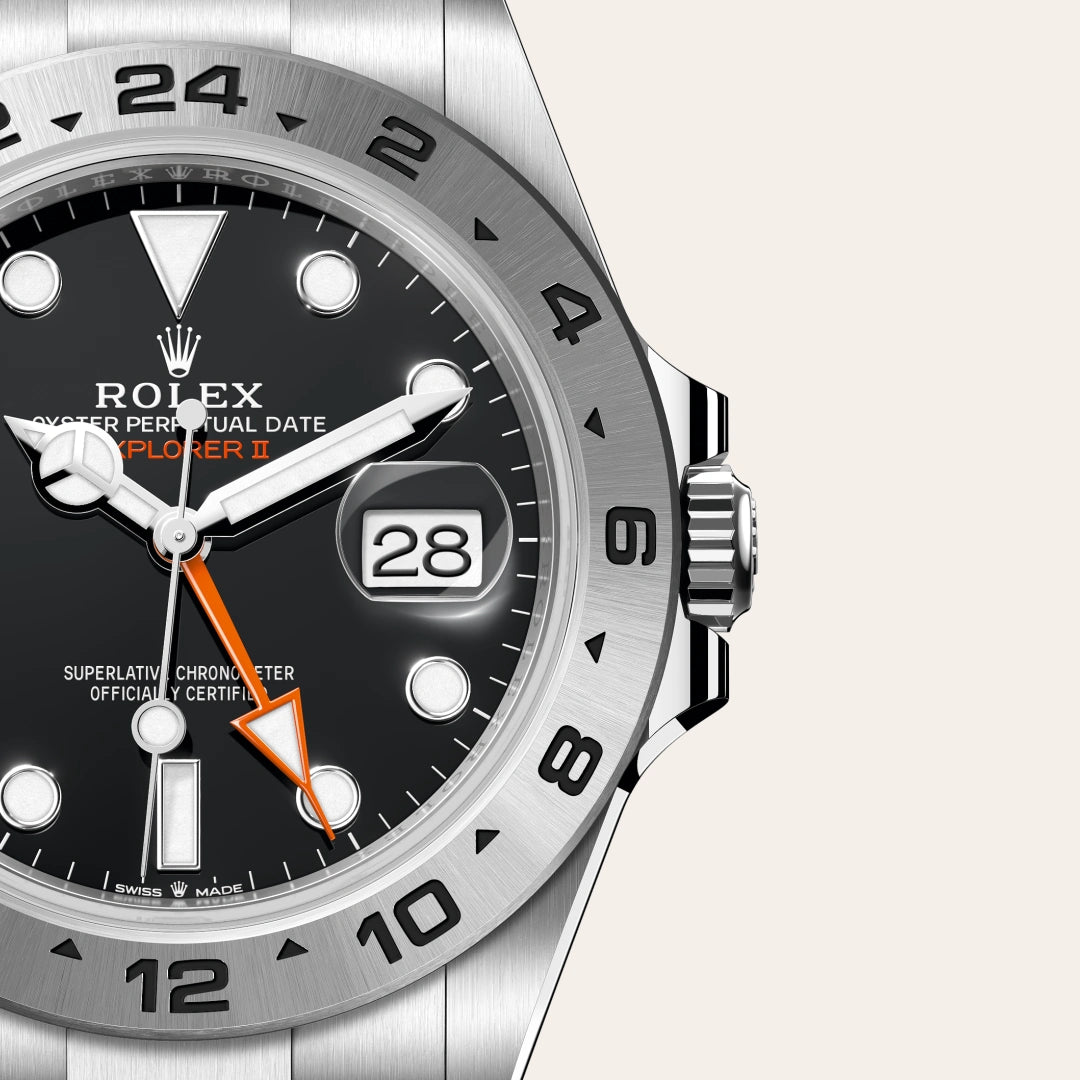 Rolex Explorer ll Mate Silver Chain Luxury Watch